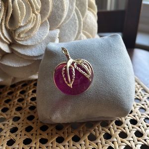 Vintage Swarovski Glass Apple brooch- rare find.